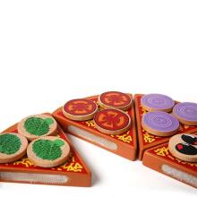 Ikonka Art.KX7728 Pizza wooden play set with accessories