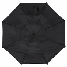 Ikonka Art.KX7788 Atvirkštinis sulankstomas skėtis juodas