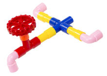 Ikonka Art.KX7805 Educational building blocks - Water pipes with accessories 170el