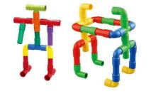 Ikonka Art.KX7806 Educational building blocks - Water pipes with accessories 340el