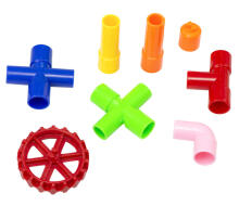 Ikonka Art.KX7806 Educational building blocks - Water pipes with accessories 340el