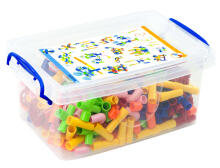 Ikonka Art.KX7806 Educational building blocks - Water pipes with accessories 340el