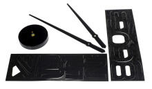 Ikonka Art.KX7845 Wall clock large 80-120cm black 12 digits
