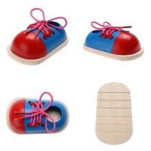 Ikonka Art.KX7858 Educational kit for learning to tie shoelaces 2 pcs.