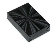 Ikonka Art.KX7860 Plastic playing cards black