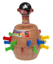 Ikonka Art.KX7876 Mad Pirate barrel arcade game Stab the pirate 9 x 9 x 12.5 cm