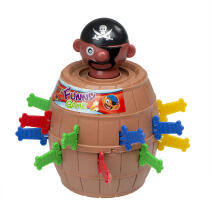 Ikonka Art.KX7876 Mad Pirate barrel arcade game Stab the pirate 9 x 9 x 12.5 cm