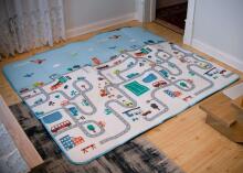 Ikonka Art.KX6782 Educational foam mat for children street 180x200cm