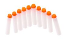 Bullets Art.KX6803 Nerf compatible fluorescent compatible launcher arrows 10pcs [7 cm]