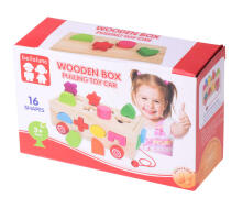 Ikonka Art.KX6892 Wooden sorter mobile on a string shapes blocks