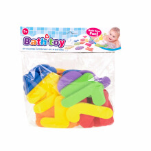 Ikonka Art.KX7221 Bath toy letters numbers foam bath toy