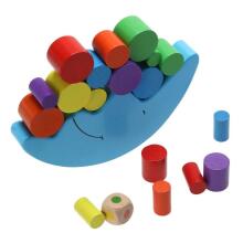 Ikonka Art.KX7295 Montessori wooden moon balancing arcade game