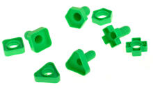 Ikonka Art.KX7423 Construction blocks educational montessori screws 30 elements