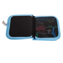 Ikonka Art.KX7474 Portable chalkboard soft notebook sketchbook bird