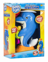 Ikonka Art.KX7539 Vannas rotaļlieta delfīns ar dzirnaviņām + piederumi
