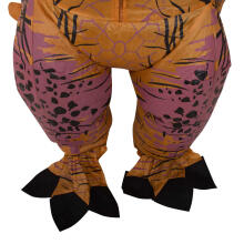 Ikonka Art.KX7454 T-REX Giant brown dinosaur inflatable costume 1.5-1.9m