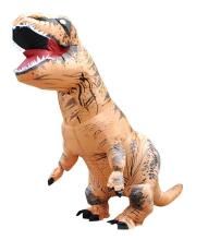 Ikonka Art.KX7454 T-REX Giant brown dinosaur inflatable costume 1.5-1.9m