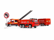 Ikonka Art.KX6684_2 Transpordilennuk + 3 tuletõrjeautot