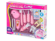 Ikonka Art.KX6686_2 Dentist medical kit hippo pink