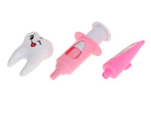 Ikonka Art.KX6686_2 Dentist medical kit hippo pink