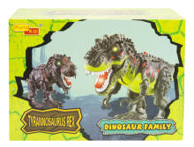Ikonka Art.KX9990_1 T-REX electronic dinosaur walks roars green