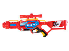 Ikonka Art.KX6584 Blaze Storm foam dart machine gun + 20 darts red