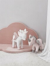 Ikonka Art.KX6472_2 Children's foam play mat seat cloud pink foldable100cm