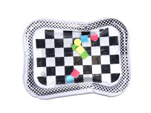 Ikonka Art.KX6473_1 Water inflatable mat contrasting black and white chessboard 65cm x 50cm