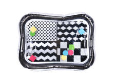 Ikonka Art.KX6473_2 Inflatable water mat contrasting black and white patterns 65cm x 50cm