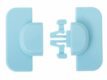 Ikonka Art.KX6314_3 Kampinis apsauginis užraktas šaldytuvo spintelėms mėlynos spalvos