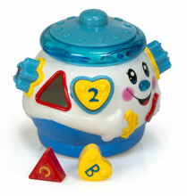 Ikonka Art.KX9942_2 Musical cloche pot playing blue and white