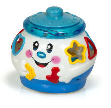 Ikonka Art.KX9942_2 Musical cloche pot playing blue and white