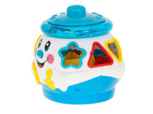 Ikonka Art.KX9942_2 Musical cloche pot playing blue and white