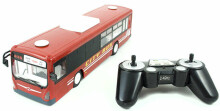 Ikonka Art.KX9563_1 Nuotoliniu būdu valdomas RC autobusas su durimis raudonos spalvos