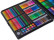 Ikonka Art.KX6353 Plastic painting set in case 258el.