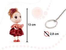Ikonka Art.KX6362 Leļļu mājas lelle meitene + zēns komplekts 2 gab. 12 cm