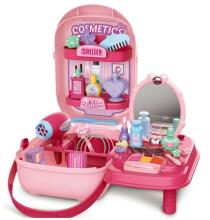 Ikonka Art.KX6389 Cosmetic set with accessories in case dressing table 37el. + table