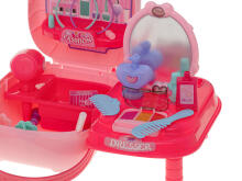 Ikonka Art.KX6389 Cosmetic set with accessories in case dressing table 37el. + table