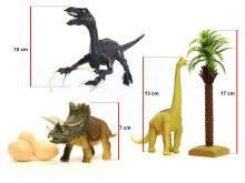 Ikonka Art.KX6397 Dinosaurs figures set 14el.