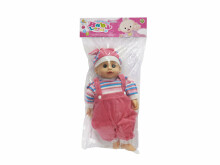 Ikonka Art.KX6225 Maya baby doll with sound pink 40cm
