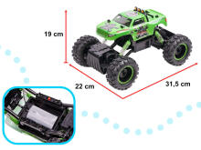 Ikonka Art.KX8396_3 NQD ROCK CRAWLER KING RC auto 1:12 USB zaļš
