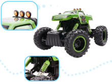 Ikonka Art.KX8396_3 NQD ROCK CRAWLER KING RC auto 1:12 USB zaļš