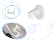 Ikonka Art.KX6255 Door bumper bounce silicone for handle with hook