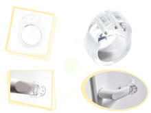 Ikonka Art.KX6256 Door handle bumper bumper stop clear