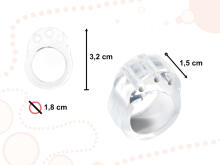 Ikonka Art.KX6256 Door handle bumper bumper stop clear
