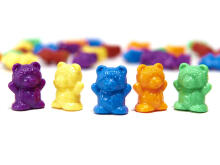 Ikonka Art.KX6260 Teddy bears educational learning to count montessori 44el.