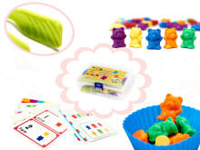 Ikonka Art.KX6260 Teddy bears educational learning to count montessori 44el.