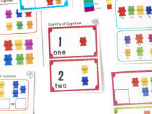 Ikonka Art.KX6260 Teddy bears educational learning to count montessori 44el.