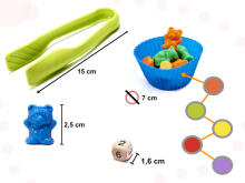 Ikonka Art.KX6260 Teddy bears educational learning to count montessori 44el.