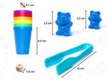 Ikonka Art.KX6261 Educational teddy bears learning to count montessori 116el.